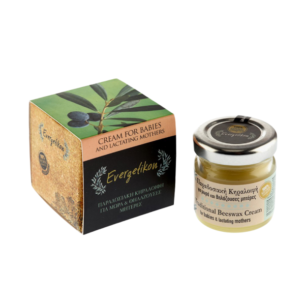 Evergetikon - Crème de Cire d Abeille Traditionnelle pour le Bébé & La Mère Allaitante