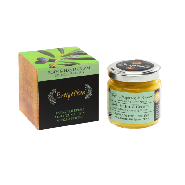 Evergetikon - Crème Hydratante Corps & Mains Essence de Crète