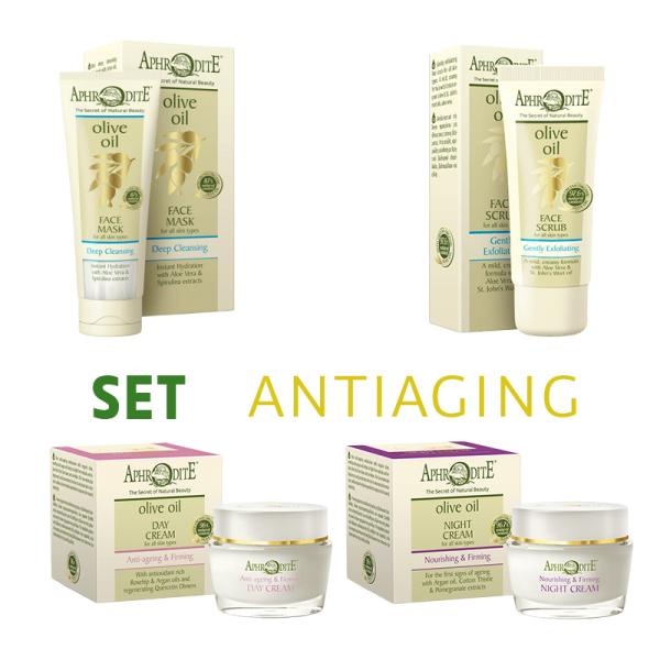 SET 4 - Complete Antiaging skin care based on olive oil