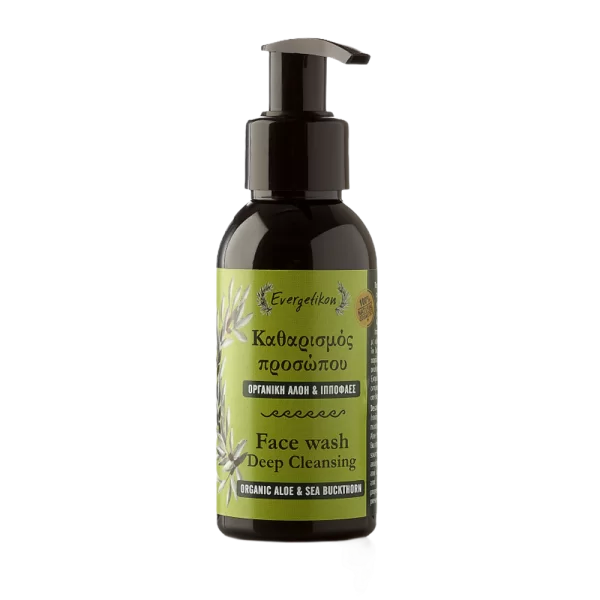 Evergetikon - Głęboko oczyszczający żel do mycia twarzy - Rokitnik i Organiczny Aloes